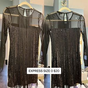 Black sequin dress